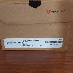 Vivo Barefoot Black Leather Flats